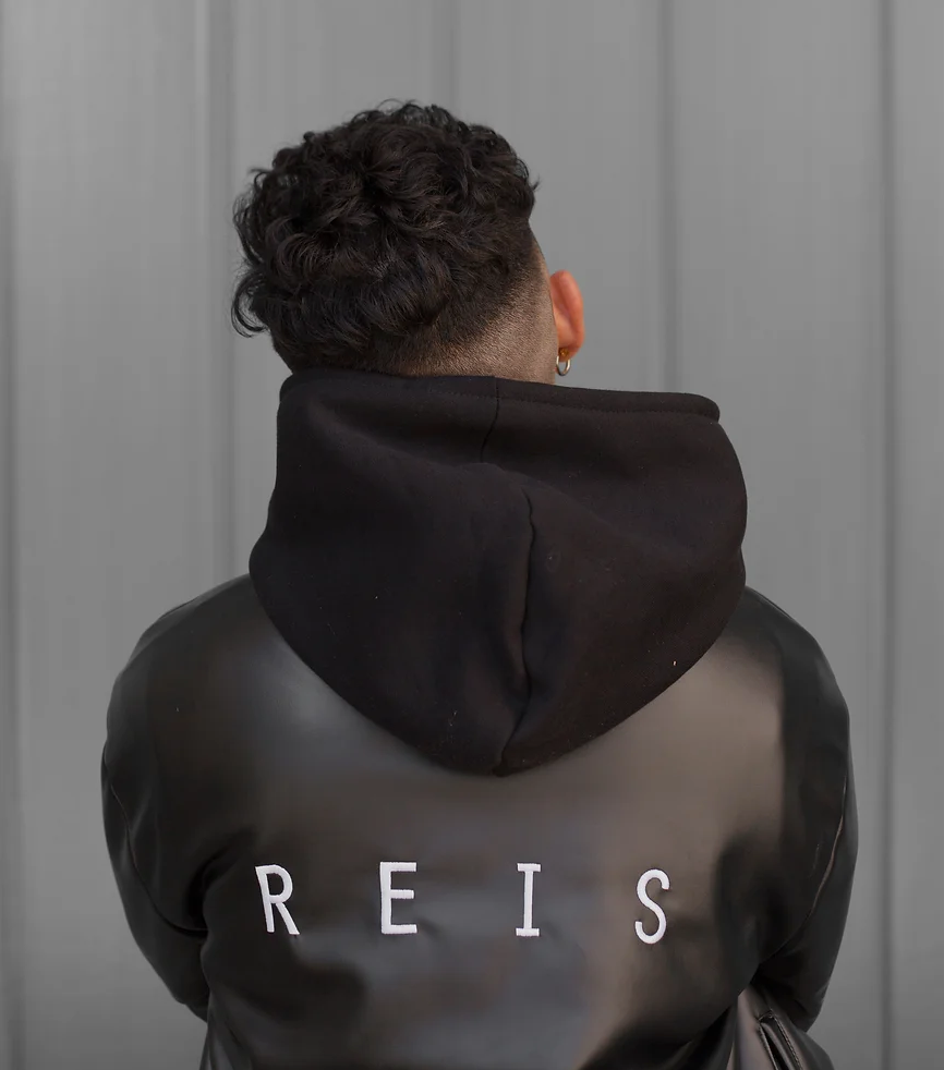 Jaqueta Bomber em Couro Sintético