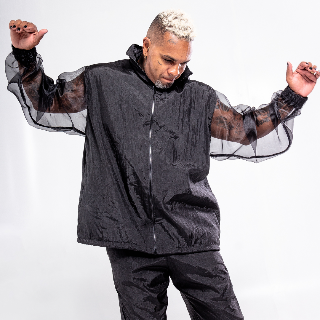 Conjunto transparente oversized