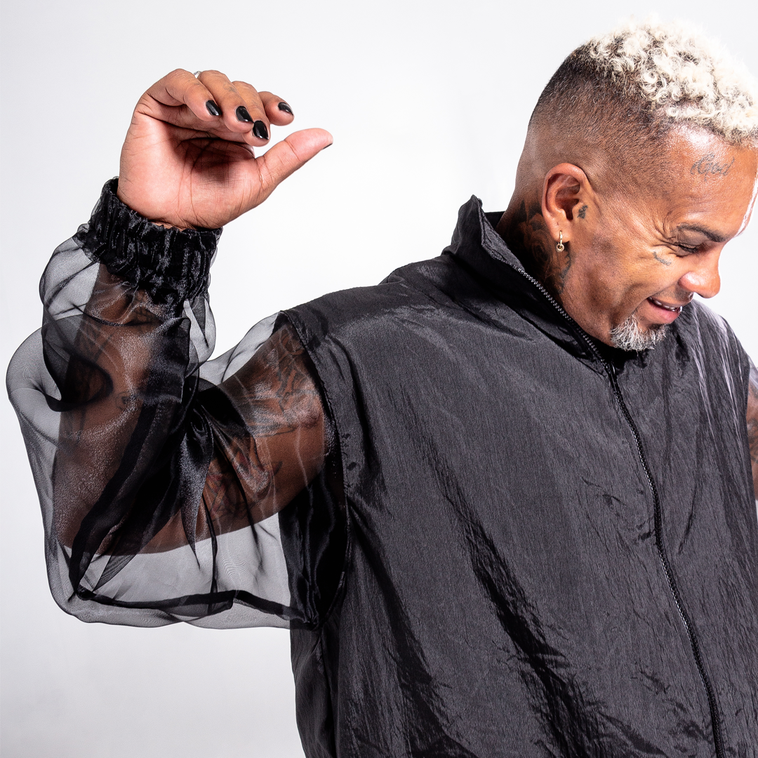 Conjunto transparente oversized