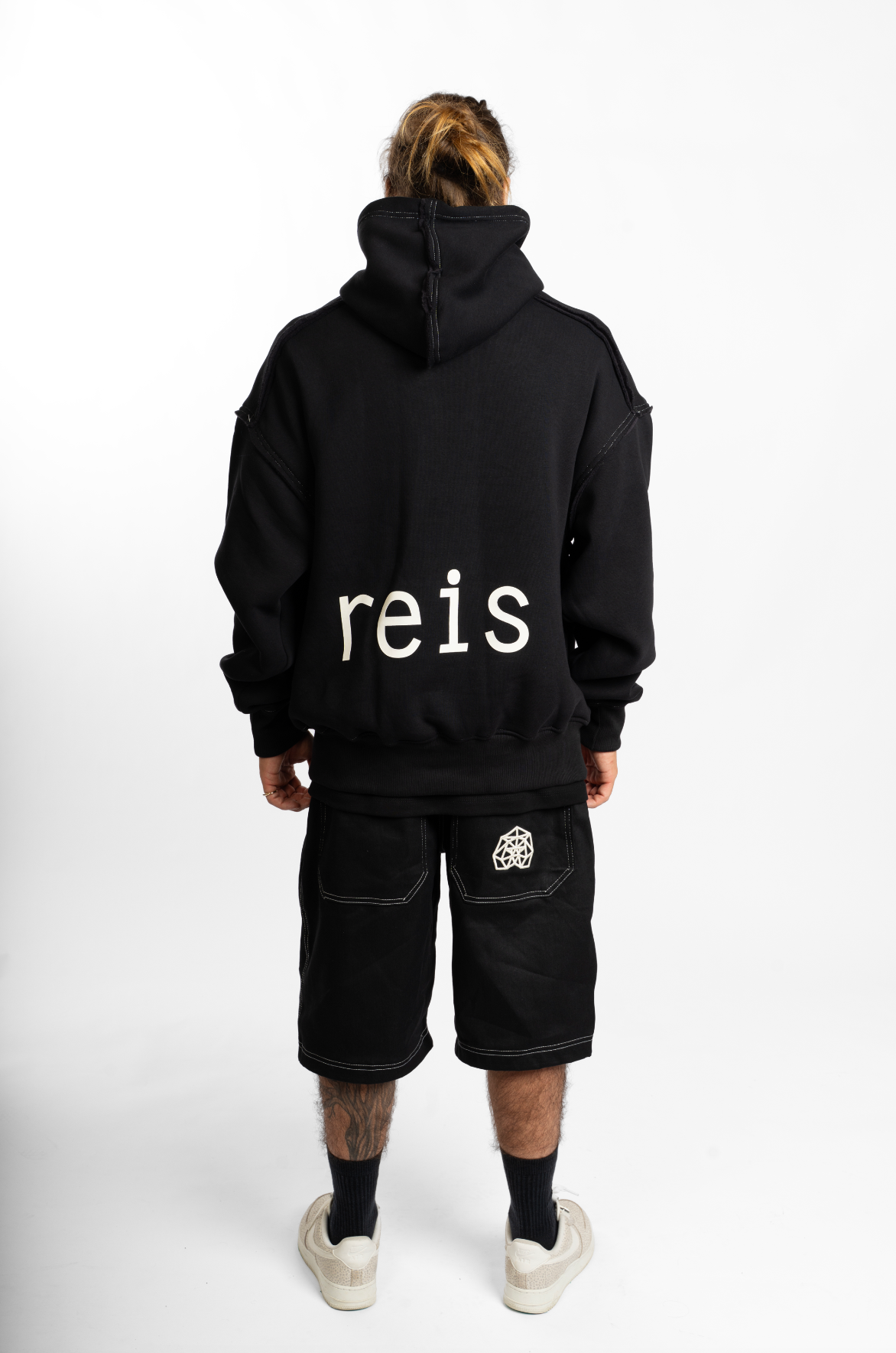 Jorts oversize preto
