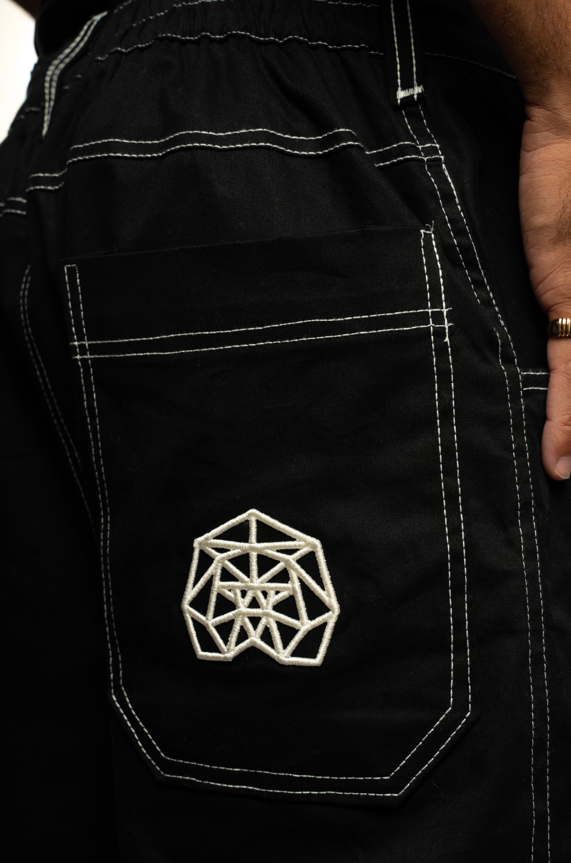 Jeans loose fit preto