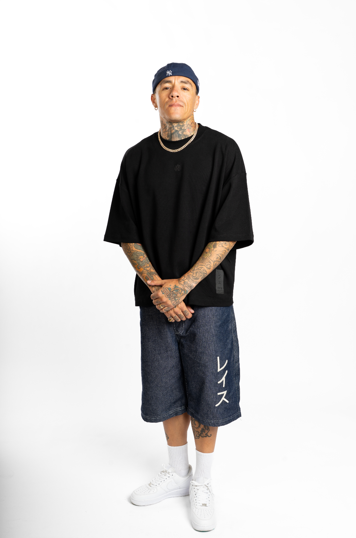 Jorts oversize azul