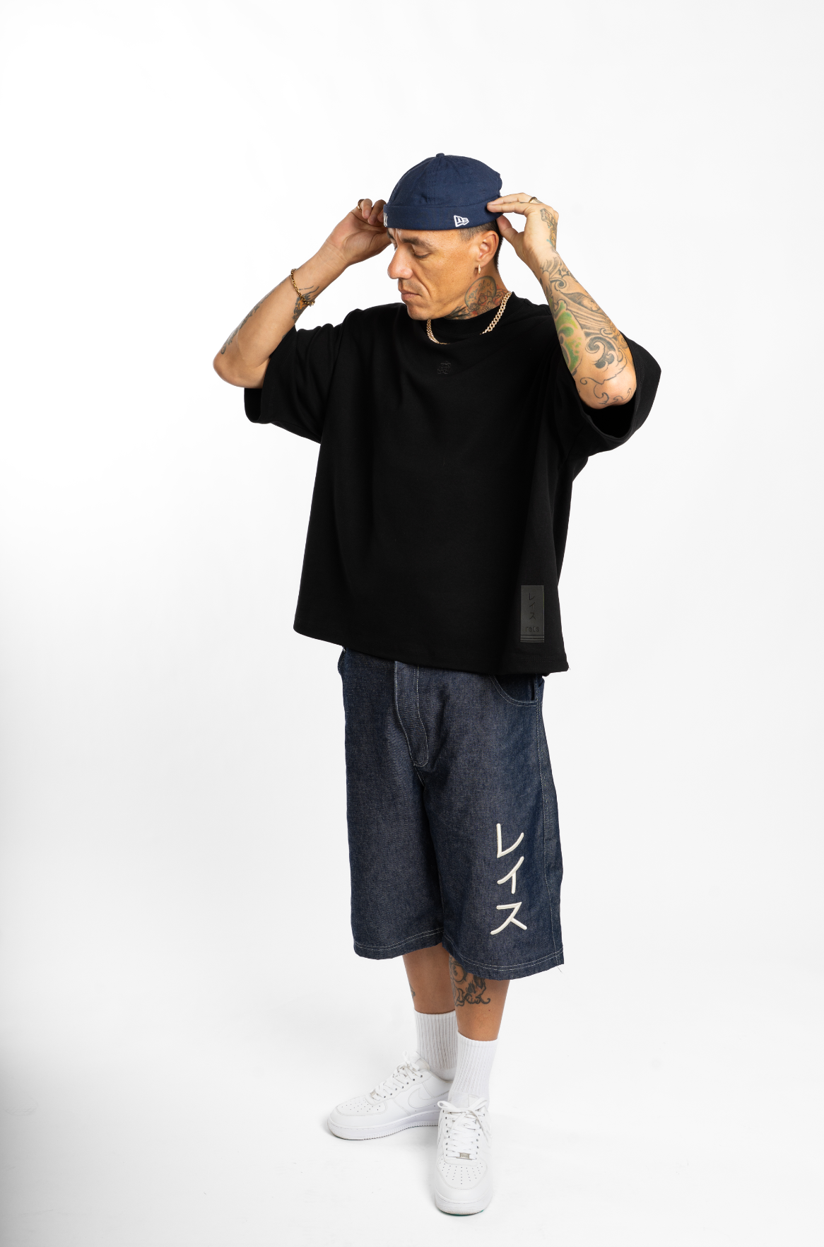 Jorts oversize azul