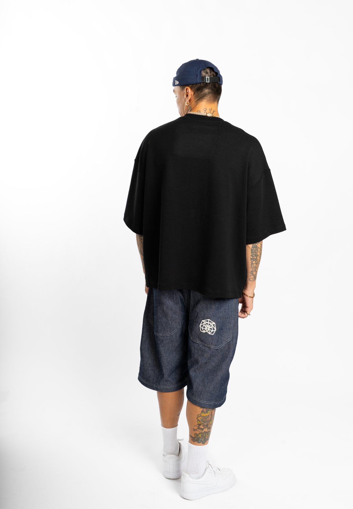 Jorts oversize azul