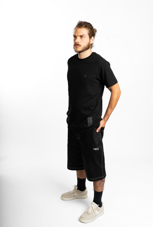 Jorts oversize preto