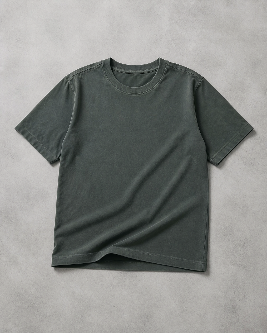 Camiseta Básica Verde Musgo frente